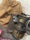 Vintage Brass Carbide Mining Lamp Hat Antique
