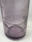 Antique Purple Hue Bottle Glenn Springs South Carolina Mineral Water 2 Piece