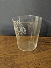 Pre Prohibition Old Lynch Rye Shot Glass White Etched Label Lynch Co St Louis Mo
