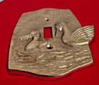 Vintage Brass Duck Light Switch Cover