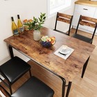 5 Piece Dining Table Set  modern Kitchen Table Set And Upholstered Chair Dinette