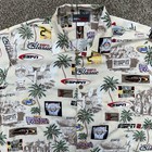 Espn Zone Sportscenter Hawaiian Shirt Size L Football Hockey X-games Vintage Y2k