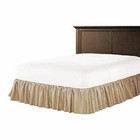 3 Side Dust Ruffle Bed Skirt  Solid Taupe 600 Tc Cotton Us Bed Size drop