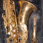 Selmer Alto Saxophone In Eb Brass Body Gold Color With Case Hard Case Included
