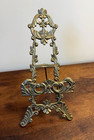 Vintage Ornate Brass Book Stand Easel Victorian Style Bible Plate Holder 10 
