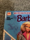 Vintage Barbie Deluxe Color Activity Book Golden Easy Tear Out Pages Unused