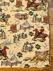 Western Baby Quilt Cowboy Horse Sheriff Star Crib Nursery Blanket Branded Euc