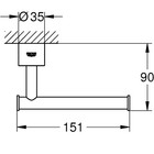 Grohe 40313 En3 Atrio Toilet Paper Holder  Brushed Nickel - 40313en3