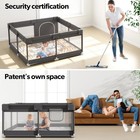 Fodoss Baby Playpen With 47  Mat     Small 47x47  Play Yard Indoor outdoor Use