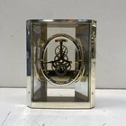 Seiko Quartz Clock Clear Glass Skeleton Mantel Desk Home Decor Model