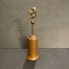 Antique Copper   Brass Clothes Brush W Lion Handle