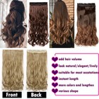 Long Curly Wavy One Piece Clip In Real As Human Hair Extensions Natural Thick Us