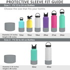 Protective Silicone Bottle Boot sleeve For Hydro Flask Anti-slip Bottom Cover