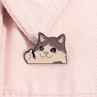 Crying Cat Funny Cartoon Enamel Pins Meme Cat Cute Brooches Lapel Badges Gift