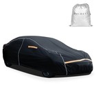 Car Cover Waterproof All Weather 6 Layers Car Covers For 3l sedan Black