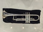Trumpet - Professional Features  Silver Plated Bb Trumpet With Case  Mouthpiece 