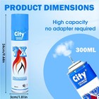 City 7x Ultra-refined Butane Fuel   300 Ml Refill Can  For Lighters  pack Of 2 