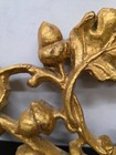 Pair Antique Italian Gold Gilt Door Molding Architectural Wood Panel Early 19th