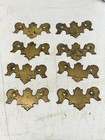 Antique Chippendale Bat Wing  Period Brass Back Plates 1780  Parts Salvage 18th
