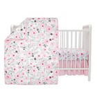 Bedtime Originals Blossom Pink Watercolor Floral 3-piece Baby Crib Bedding Set
