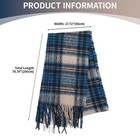 Winter Scarf Women Pashmina Shawl Wraps Cashmere Feel Warm Plaid Blanket