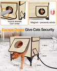 Heated Cat House For Outdoor Cat In Winter  Safe Escape Door   Waterproof   Insu