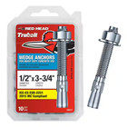 Redhead Trubolt 12017 1 2  X 3-3 4    Concrete Wedge Anchors  10 pk