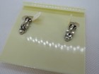 Vintage New Barse Sterling Silver Oval Green Gaspeite Clip On Earrings 8 72g