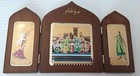 Arabic Wooden Tri Fold Plaque Middle Eastern Art Muqam Beautiful In Box