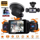 3 4 Lens Car Camera 1080p Dash Cam Video Recorder Night Vision Parking Monitor