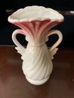 Vintage 5-inch Porcelain Bud Vase White And Pink Good Condition Made In Japan