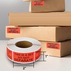 2 Roll1  X 2  This Is A Set Do Not Separate 1000 Warning Sticker Label Shipping 