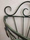 Wrought Iron Wall Hanging Basket Planter Wall Pocket Green