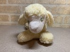 Vintage Eden Musical White Lamb Plush Wind Up Mary Had A Little Lamb Blue Bow
