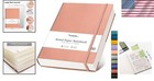 A4 Faux Leather Notebook 320 Pages Thick Paper Travel Diary Journal Writers
