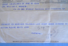 Wwii Missing In Action Telegram