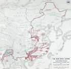 Wwii Map Japan War China Burma Theater Hong Kong Manchuria Korea Nanning  1944