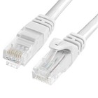 2 Pack Cat6 Cable White 50 Feet Ethernet Patch Cord Lan Network Internet Cable