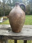 Clay Water Bottle Vase Double Spout Handmade Late 1890s- 1900   s  