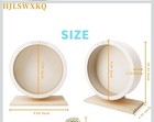 Hjlswxkq Hamster Silent Exercise Wheel Small  9 0in  Wooden Wheel