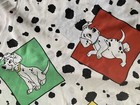 Vintage Disney 101 Dalmatians Flat Sheet Twin  Usa Vtg Squares Spots Vtg