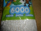 6000 Perler White Craft Fuse Beads Sealed Package