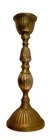 Vtg Brass Candle Stick Holder 11  Tall Made In India  Base Is 4    holds 1    Candle