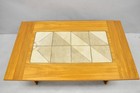 Vintage Gangso Mobler Mid Century Danish Modern Teak Tile Top Coffee Table