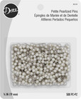 Petite Pearlized Size 12 3 4in White Pearl Heads Pins-straight