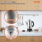Vevor 12-cup Electric Percolator Coffee Pot Stainless Steel Coffee Maker Silver
