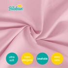 Pink Crib Skirt Pleated With Lovely Pompoms Bedding Dust Ruffle 14  Drop 52 x28 