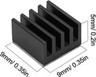  10pcs Pack  Small Heat Sinks Kit 9x9x5mm   0 35x0 35x0 2 Inch Aluminum Heatsink