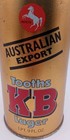 Vtg Tooths Kb Lager 1 Pt  9 Oz  Pull Top Empty Australian Export Steel Beer Can