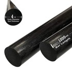  1  Piece - 4mm X 1000mm Carbon Fiber Rods - Solid Pultruded Round Rods   